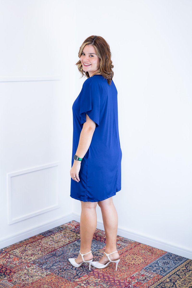 Vestido Helena - Malha Confort Manga Morcego - Naguirre Shop