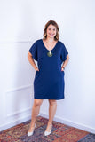 Vestido Helena - Malha Confort Manga Morcego - Naguirre Shop