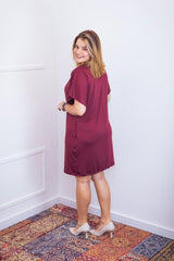 Vestido Helena - Malha Confort Manga Morcego - Naguirre Shop