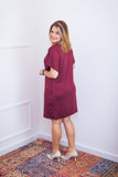 Vestido Helena - Malha Confort Manga Morcego - Naguirre Shop
