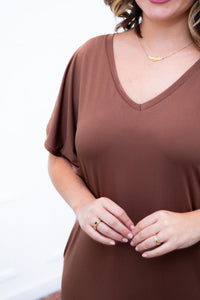 Vestido Helena - Malha Confort Manga Morcego - Naguirre Shop
