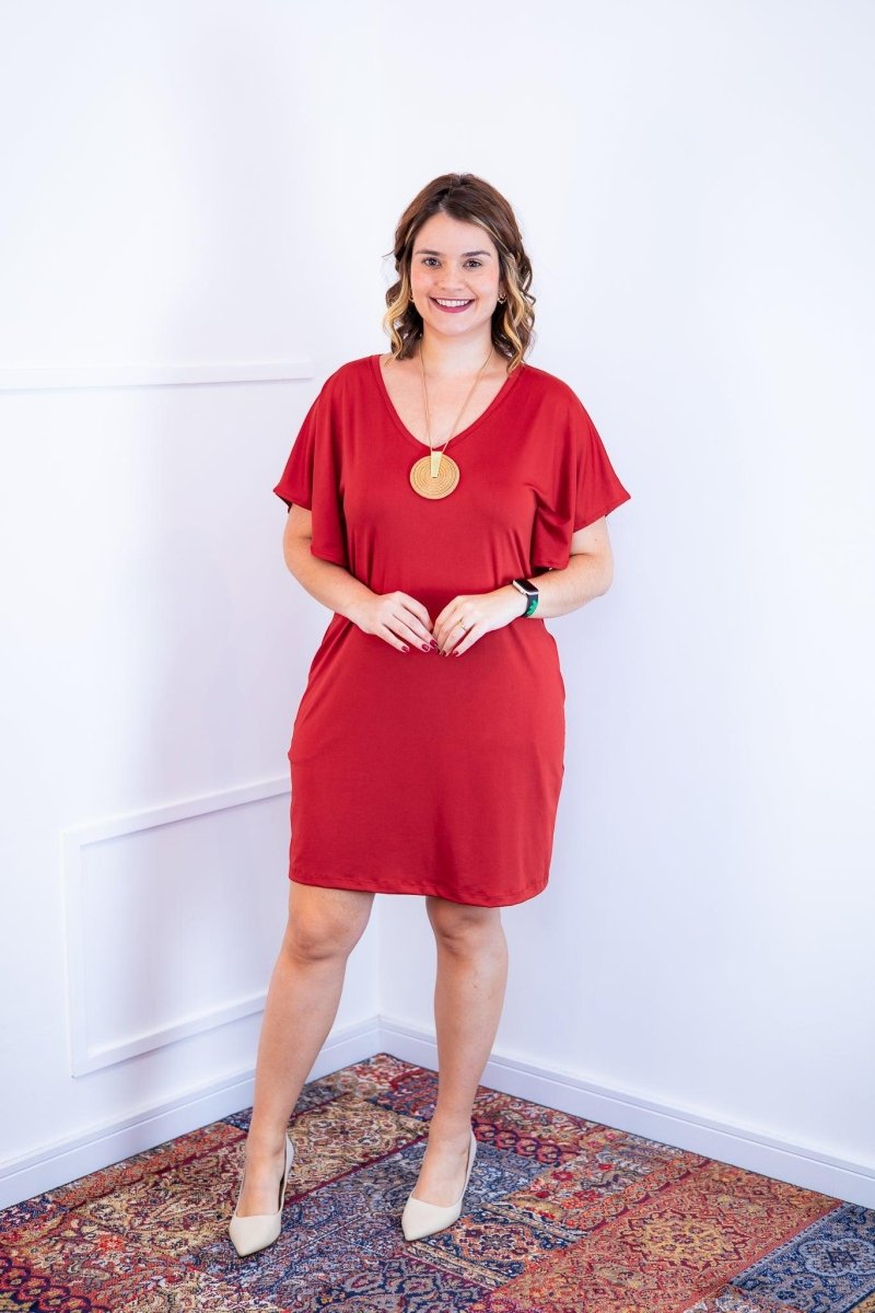 Vestido Helena - Malha Confort Manga Morcego - Naguirre Shop