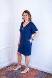 Vestido Helena - Malha Confort Manga Morcego - Naguirre Shop