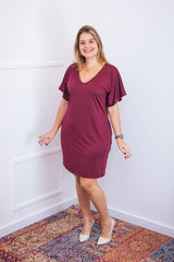 Vestido Helena - Malha Confort Manga Morcego - Naguirre Shop