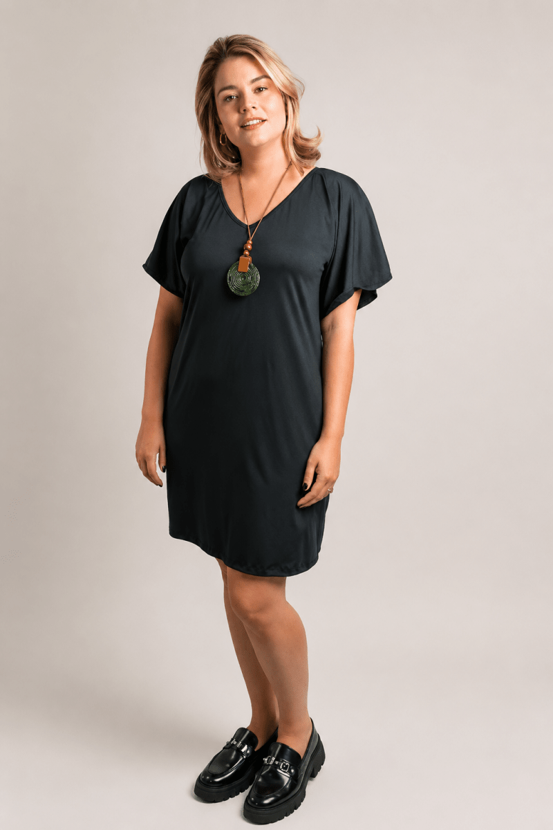 Vestido Helena - Malha Confort Manga Morcego - Naguirre Shop