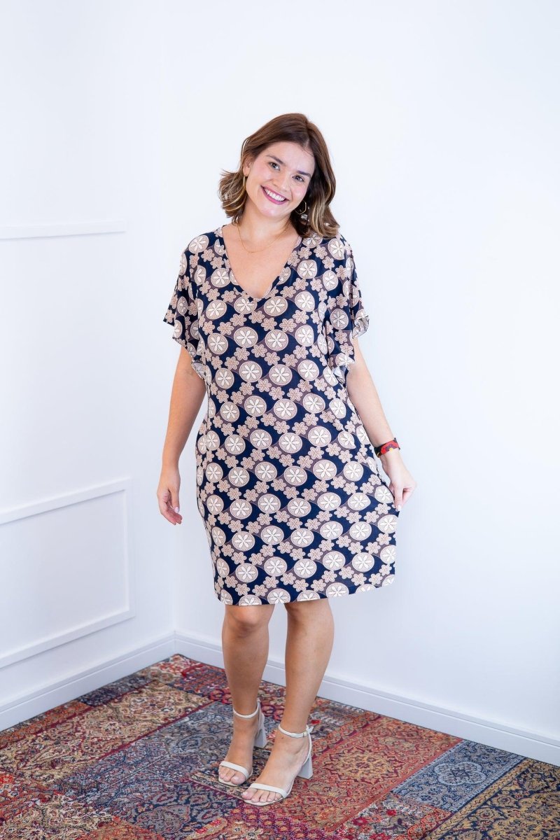 Vestido Helena - Malha Confort Manga Morcego - Naguirre Shop