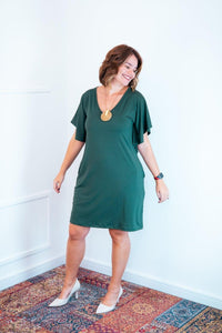 Vestido Helena - Malha Confort Manga Morcego - Naguirre Shop