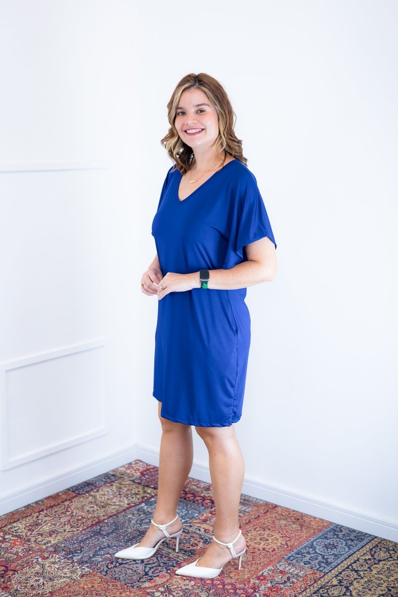 Vestido Helena - Malha Confort Manga Morcego - Naguirre Shop