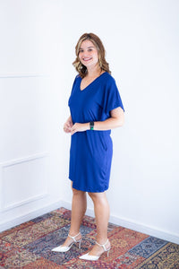 Vestido Helena - Malha Confort Manga Morcego - Naguirre Shop