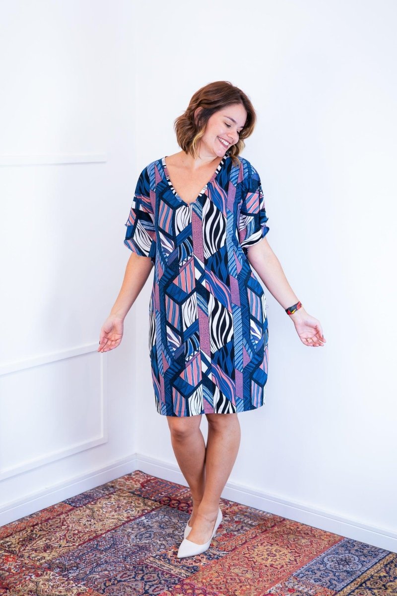Vestido Helena - Malha Confort Manga Morcego - Naguirre Shop