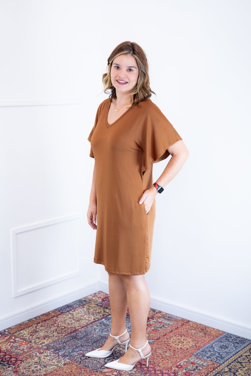 Vestido Helena - Malha Confort Manga Morcego - Naguirre Shop