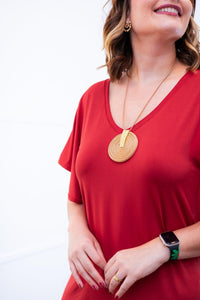 Vestido Helena - Malha Confort Manga Morcego - Naguirre Shop