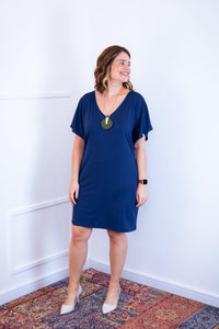 Vestido Helena - Malha Confort Manga Morcego - Naguirre Shop