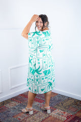 Vestido Helena Maxi - Malha Confort Deluxe Manga Morcego - Naguirre Shop