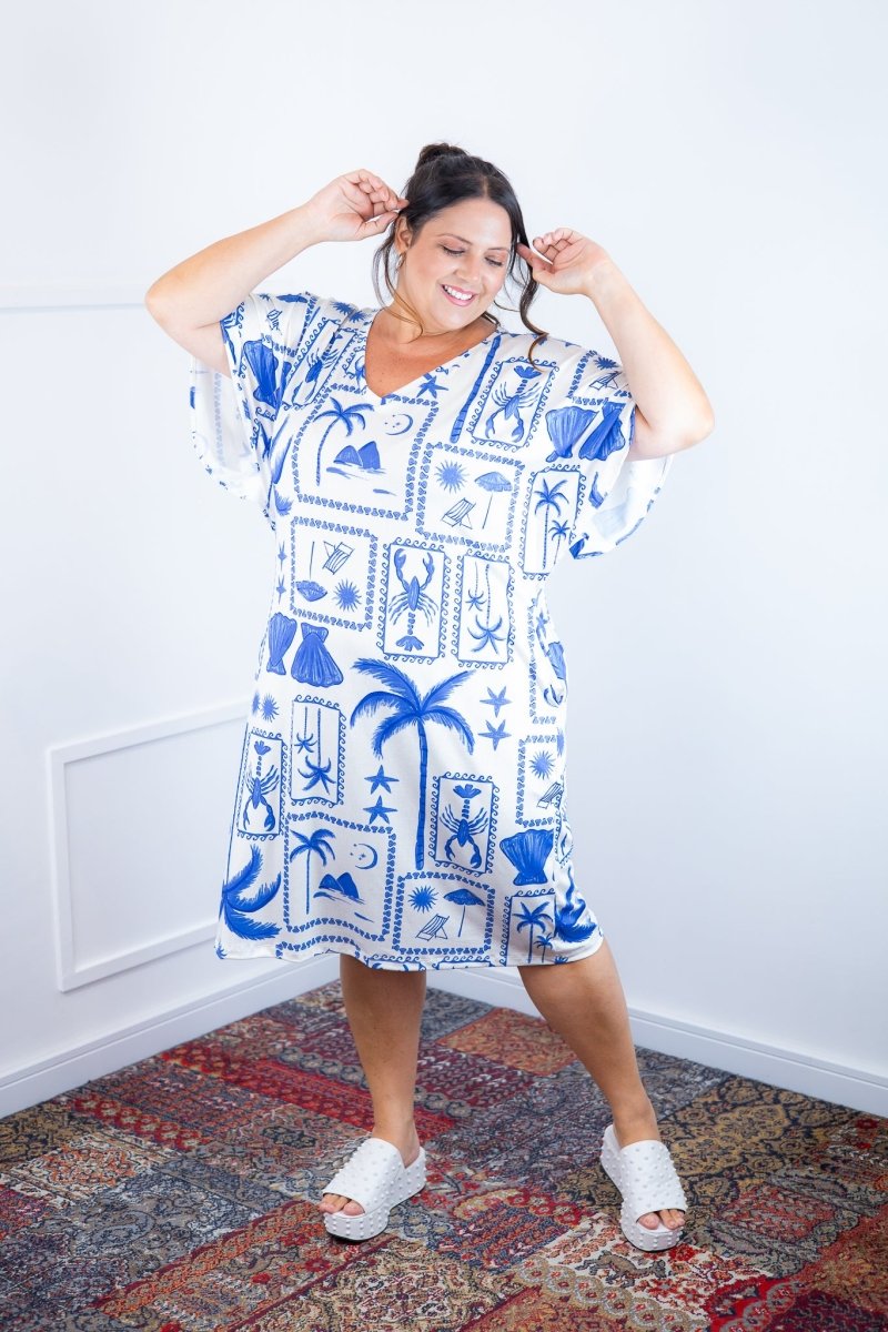 Vestido Helena Maxi - Malha Confort Deluxe Manga Morcego - Naguirre Shop