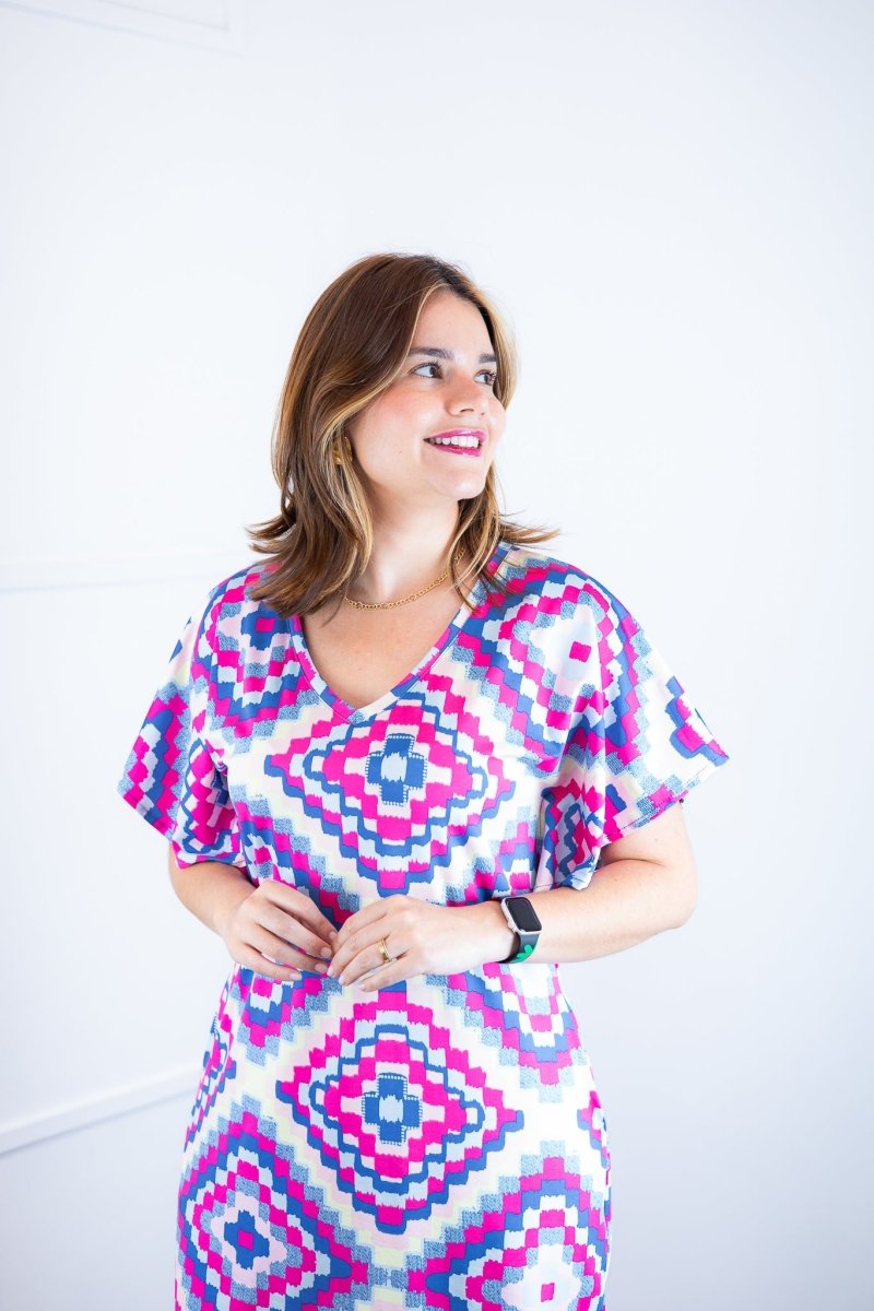 Vestido Helena Maxi - Malha Confort Deluxe Manga Morcego - Naguirre Shop