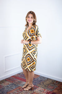 Vestido Helena Maxi - Malha Confort Deluxe Manga Morcego - Naguirre Shop