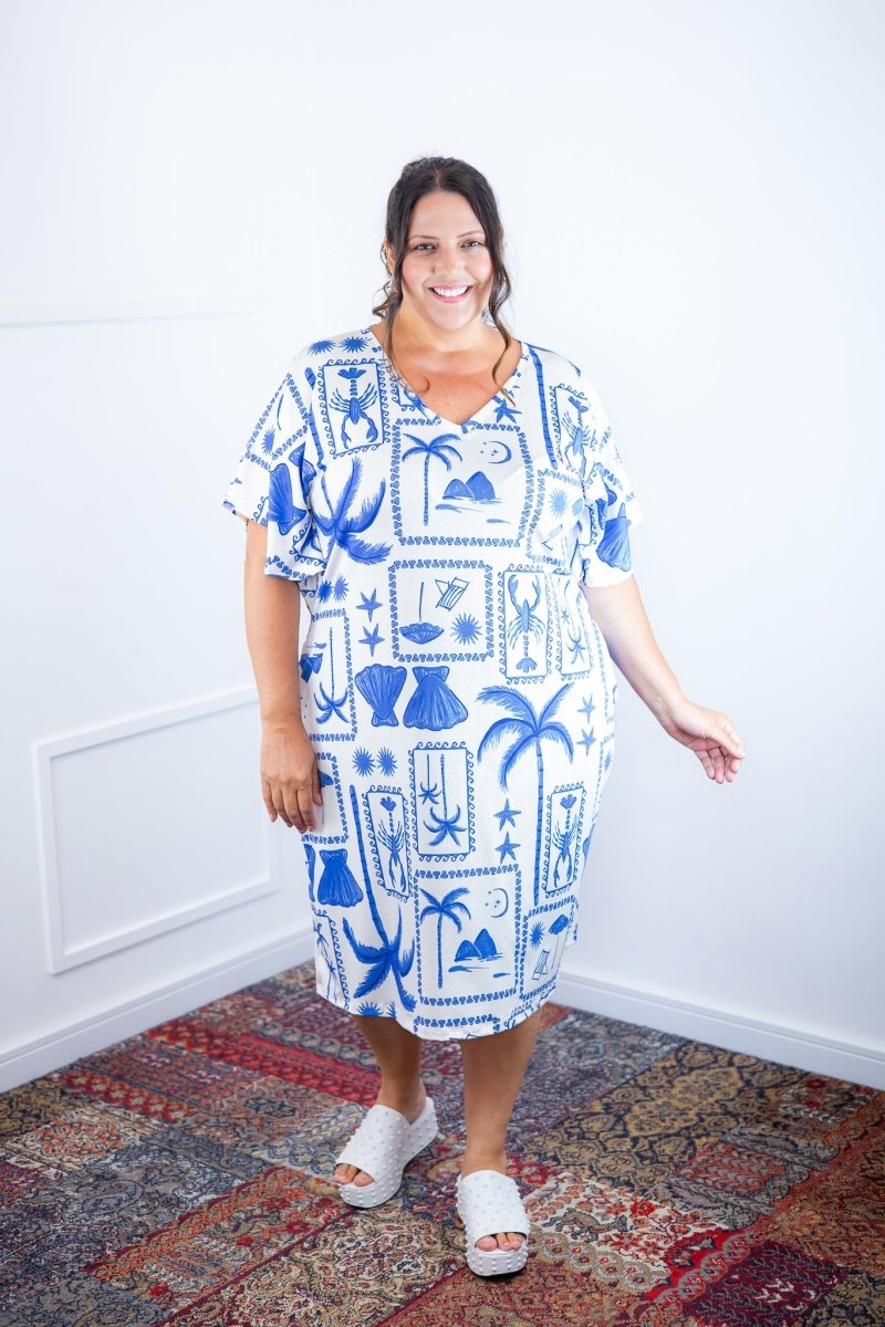 Vestido Helena Maxi - Malha Confort Deluxe Manga Morcego - Naguirre Shop