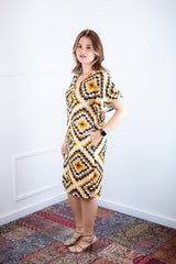 Vestido Helena Maxi - Malha Confort Deluxe Manga Morcego - Naguirre Shop