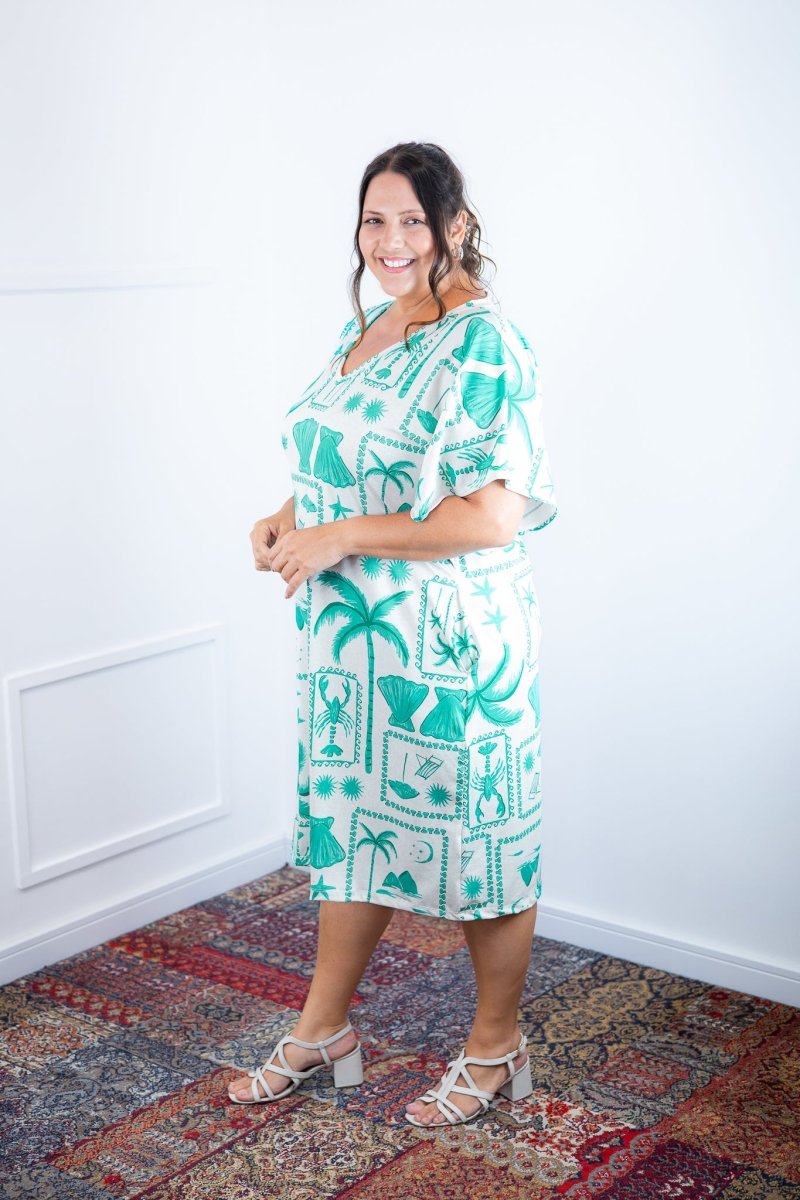 Vestido Helena Maxi - Malha Confort Deluxe Manga Morcego - Naguirre Shop