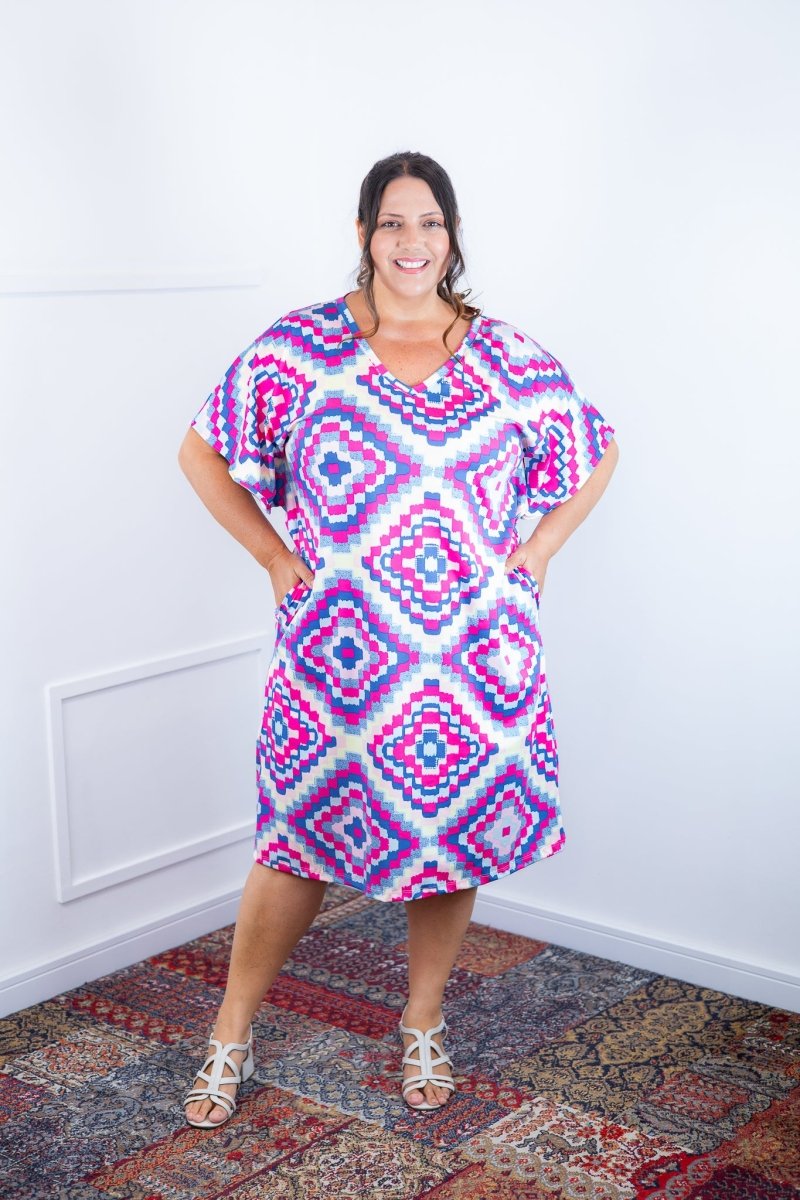 Vestido Helena Maxi - Malha Confort Deluxe Manga Morcego - Naguirre Shop