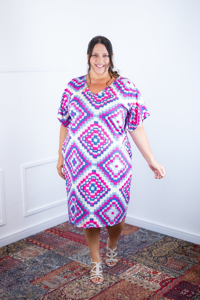 Vestido Helena Maxi - Malha Confort Deluxe Manga Morcego - Naguirre Shop