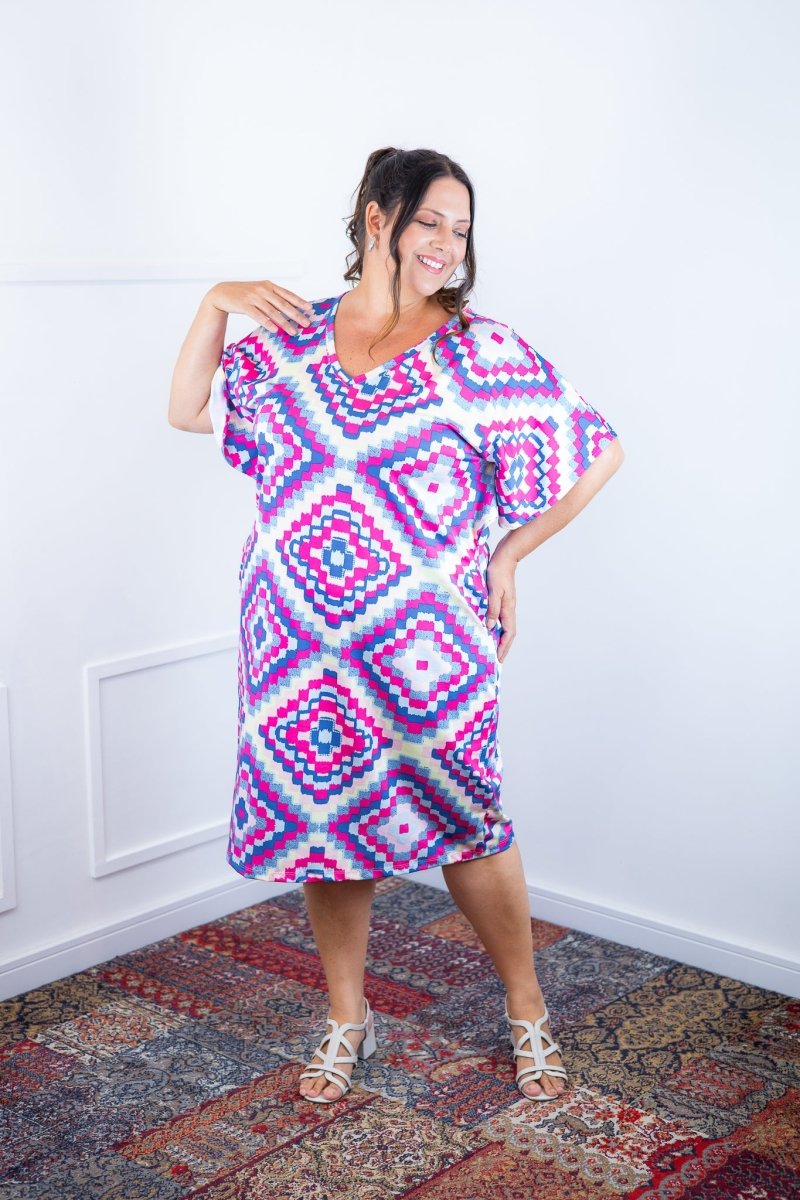 Vestido Helena Maxi - Malha Confort Deluxe Manga Morcego - Naguirre Shop