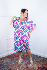 Vestido Helena Maxi - Malha Confort Deluxe Manga Morcego - Naguirre Shop