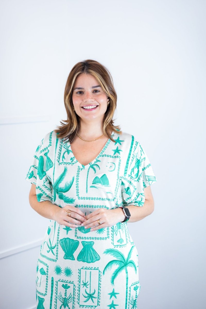 Vestido Helena Maxi - Malha Confort Deluxe Manga Morcego - Naguirre Shop