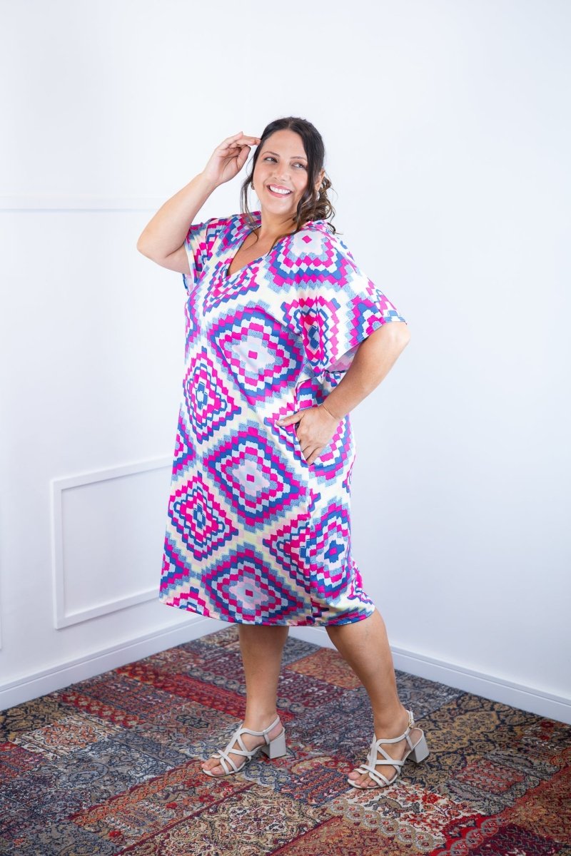 Vestido Helena Maxi - Malha Confort Deluxe Manga Morcego - Naguirre Shop