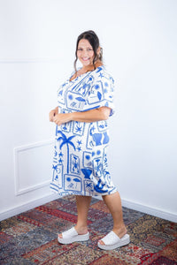 Vestido Helena Maxi - Malha Confort Deluxe Manga Morcego - Naguirre Shop