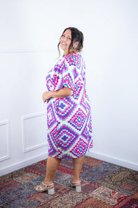 Vestido Helena Maxi - Malha Confort Deluxe Manga Morcego - Naguirre Shop