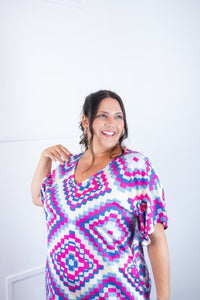Vestido Helena Maxi - Malha Confort Deluxe Manga Morcego - Naguirre Shop