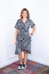 Vestido Indonésia - Malha Confort Envelope - Naguirre Shop