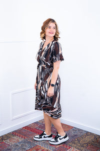 Vestido Indonésia - Malha Confort Envelope - Naguirre Shop