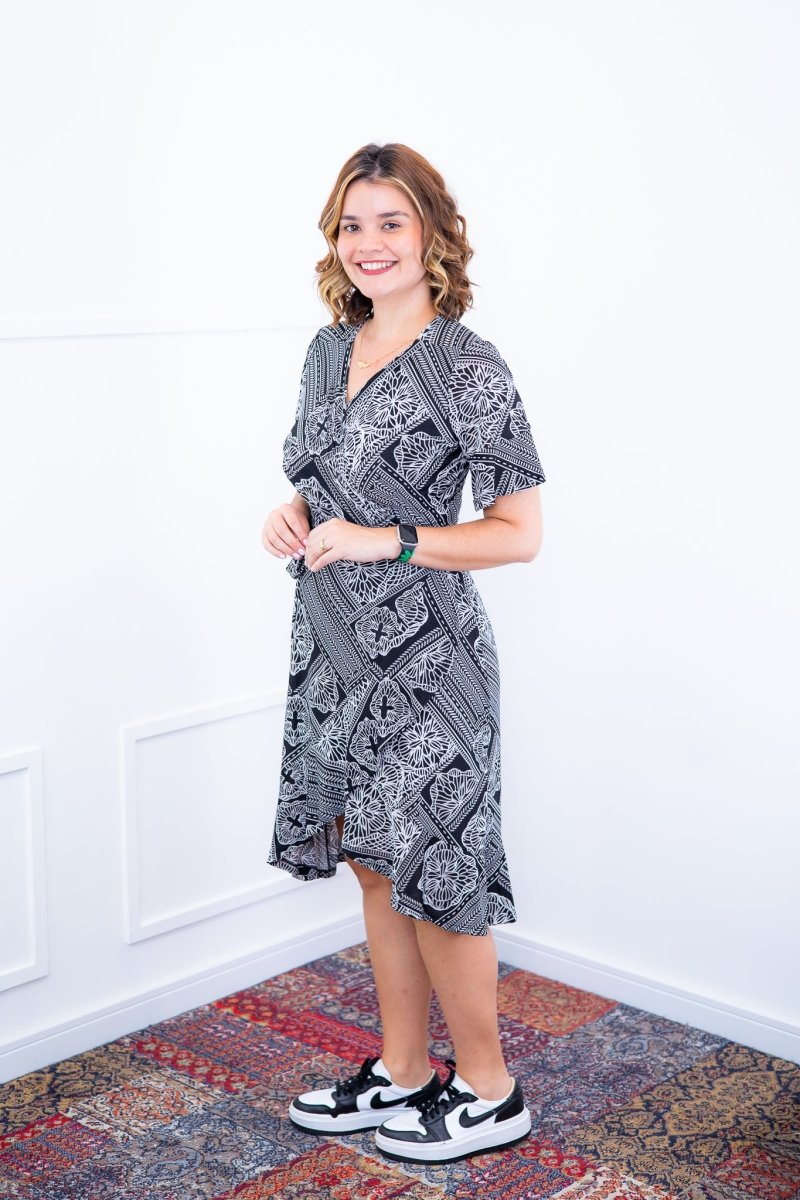Vestido Indonésia - Malha Confort Envelope - Naguirre Shop