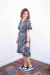 Vestido Indonésia - Malha Confort Envelope - Naguirre Shop