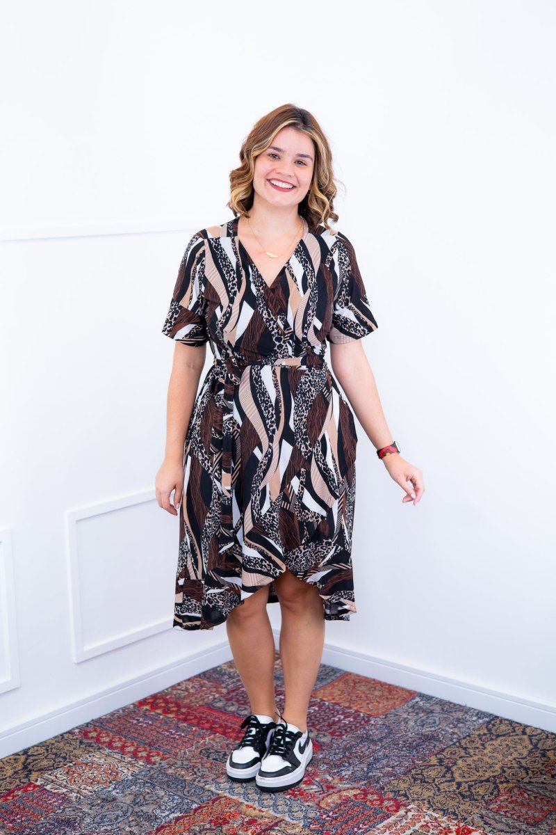Vestido Indonésia - Malha Confort Envelope - Naguirre Shop