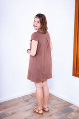 Vestido Laura - Evasê Decote V em Viscolycra - Naguirre Shop