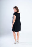 Vestido Laura - Evasê Decote V em Viscolycra - Naguirre Shop