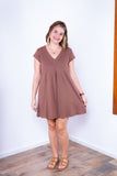 Vestido Laura - Evasê Decote V em Viscolycra - Naguirre Shop