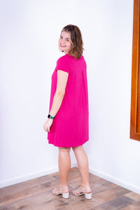 Vestido Laura - Evasê Decote V em Viscolycra - Naguirre Shop
