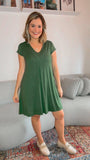 Vestido Laura - Evasê Decote V em Viscolycra - Naguirre Shop