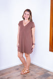 Vestido Laura - Evasê Decote V em Viscolycra - Naguirre Shop