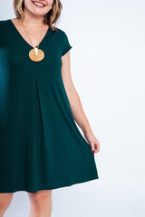 Vestido Laura - Evasê Decote V em Viscolycra - Naguirre Shop