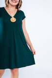 Vestido Laura - Evasê Decote V em Viscolycra - Naguirre Shop