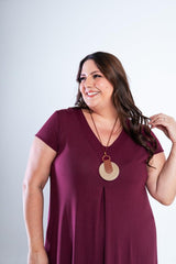 Vestido Laura - Evasê Decote V em Viscolycra - Naguirre Shop