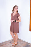 Vestido Laura - Evasê Decote V em Viscolycra - Naguirre Shop
