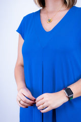 Vestido Laura - Evasê Decote V em Viscolycra - Naguirre Shop