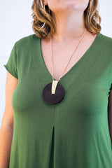 Vestido Laura - Evasê Decote V em Viscolycra - Naguirre Shop